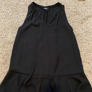 Sleeveless, flowy blouse (black): Size XS